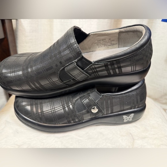 Alegria Women’s Leather Slip-On Clogs Black EU 40 US 9.5–10 Comfort Work Shoes - Picture 5 of 7